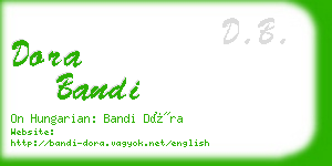 dora bandi business card